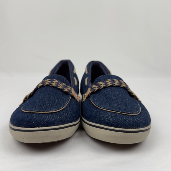 Grasshoppers Denim Slip-On Loafer Shoes Womens 9.5W Memory Deluxe NWT - Picture 3 of 11